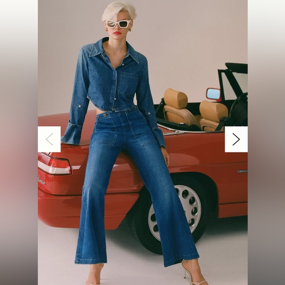 Pilcro Denim - Anthropologie Pilcro High Rise Trousers Size 14